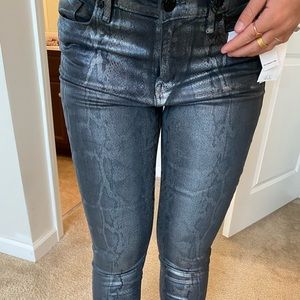 Snakeskin Print Pants